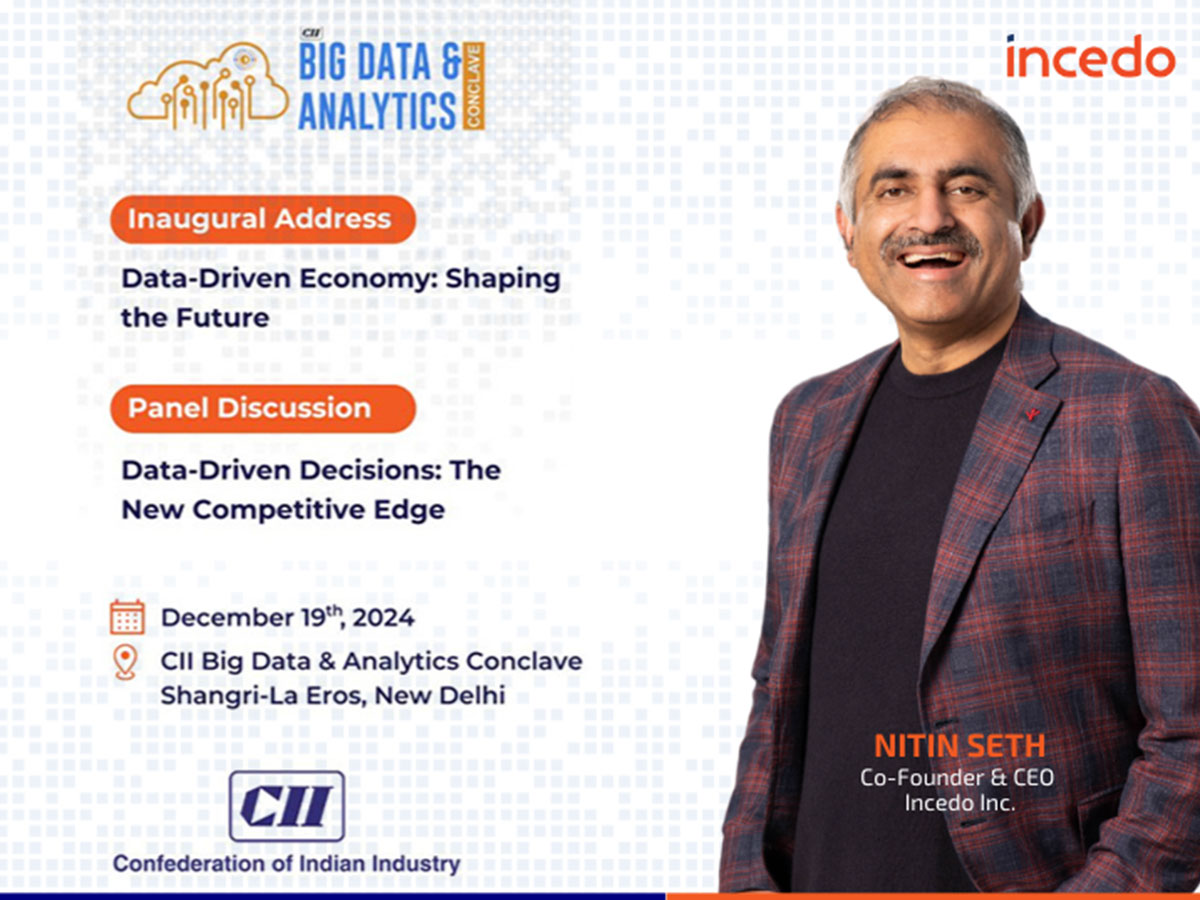Incedo Gold Partner Sponsor at CII Big Data Analytics Conclave 2024